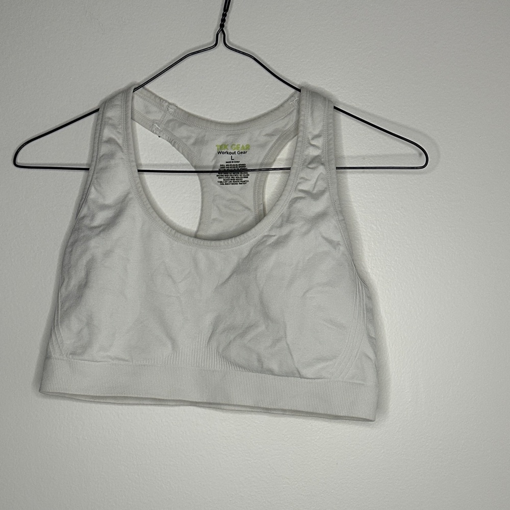 Tek Gear Classic White Sports Bra